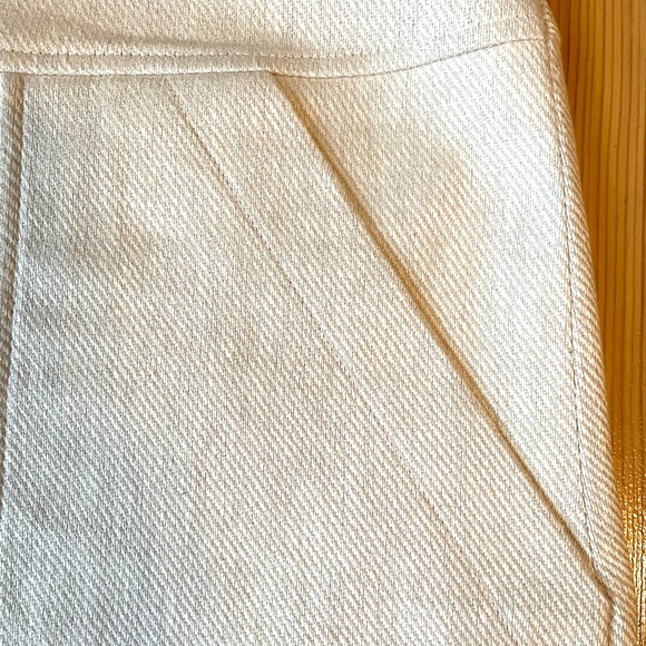 Ann Taylor Linen Blend Zip Front Panel Skirt - Picture 4 of 8